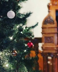 Greetings from the Castle - Check out the Holiday Staircase