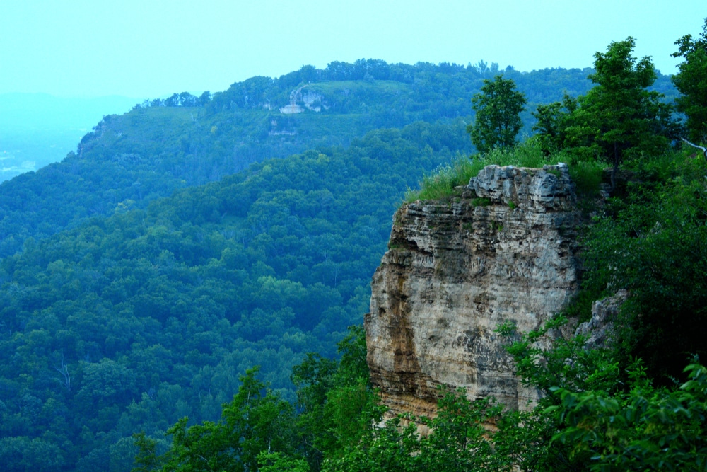 the gorgeous Grandad Bluffs in La Crosse, Wisconsin